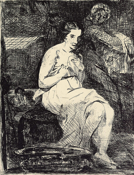 The Toillette by Manet